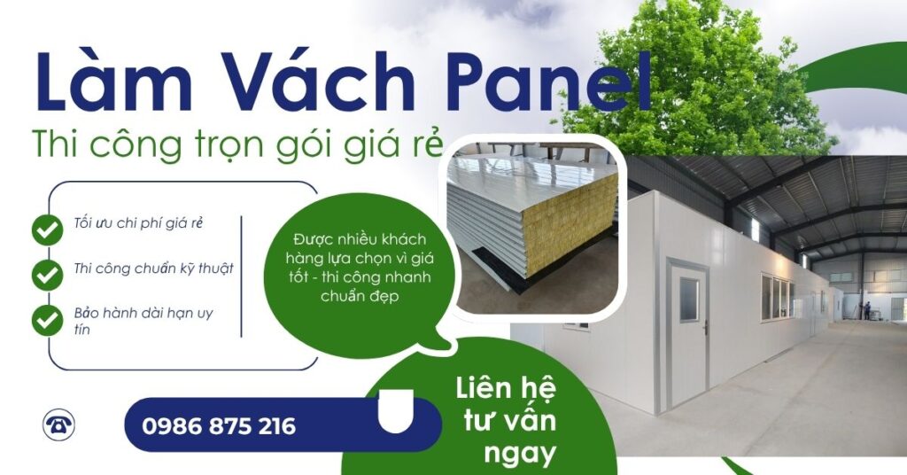 Thi công làm vach panell