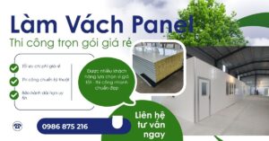Thi công làm vach panell